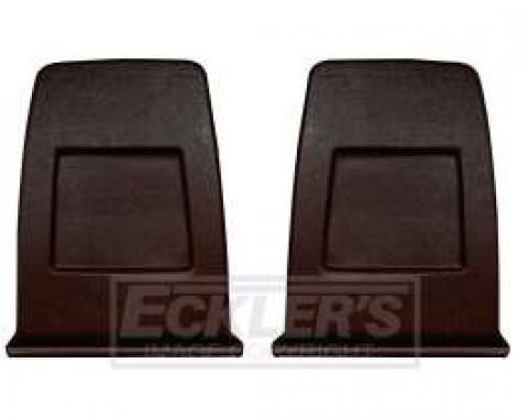 Camaro Bucket Seat Back Plastic Panels, Black, 1971-1977