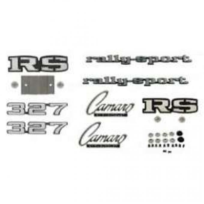 Camaro Emblem Kit, For Rally Sport (RS) With 327ci, 1969