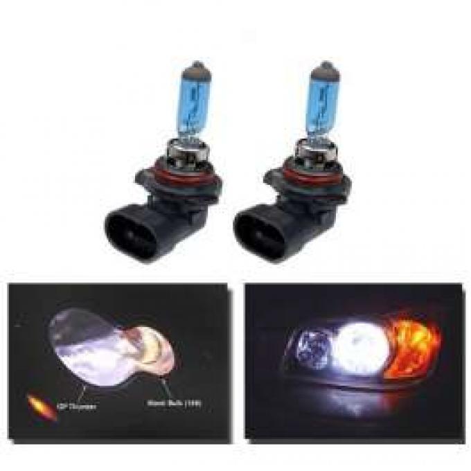 Camaro Headlight 65 Watt High Beam Super White Bulbs, 1998-2002