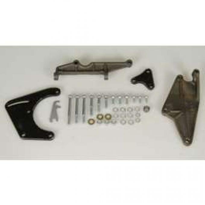 Camaro Air Conditioning Compressor Brackets & Mounting Hardware Set, Small Block, 1967-1968