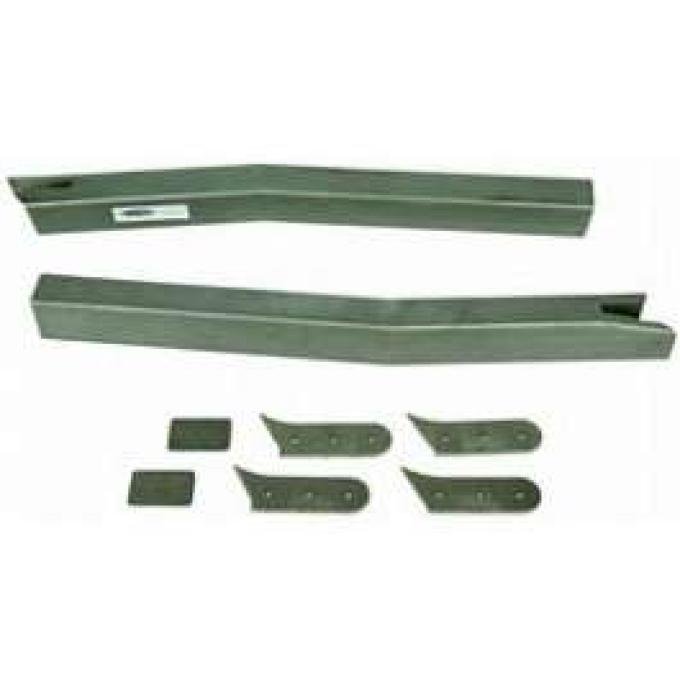 Camaro Subframe Reinforcement Connectors, Coupe Or Convertible, Weld-In, 1967-1969