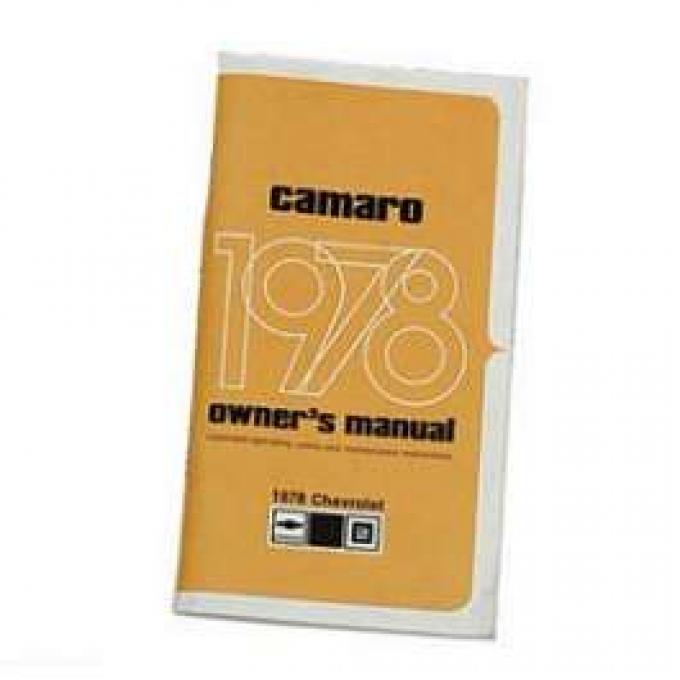 Camaro Owner's Manual, 1978