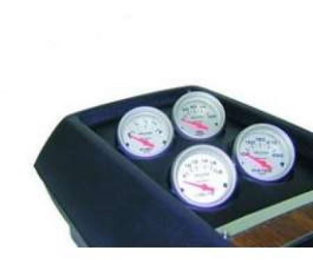 Camaro Console Gauge Pod Kit, Ultra-Lite Series, Fuel Level, Oil Pressure, Voltmeter & Water Temperature, AutoMeter, 1968-1969