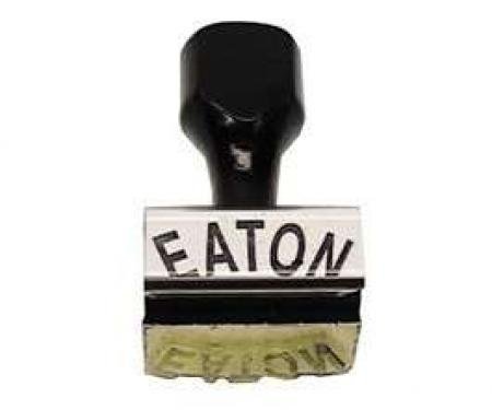 Camaro Eaton Clutch Fan Stamp, Curved Lettering, 1967-1969