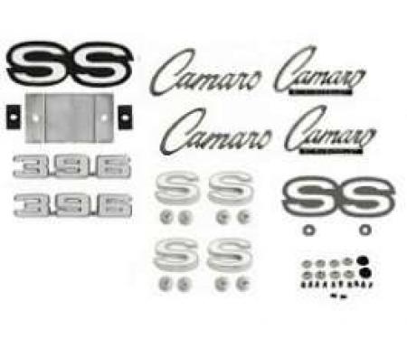 Camaro Emblem Kit, For Rally Sport (RS)/Super Sport (SS) With 396ci, 1969