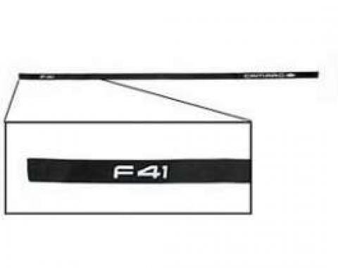 Camaro Rear Bumper Decal, F41, 1984-1985