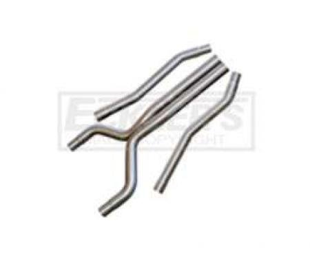 2010-2012 Camaro BBK High Flow After Catalytic Converter X-Pipes, V6 2-3/4 Aluminized X-Pipe