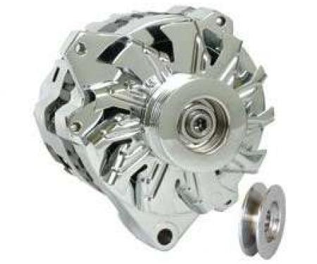 Camaro Powermaster Alternator, 105 AMP Chrome, 1988-1992