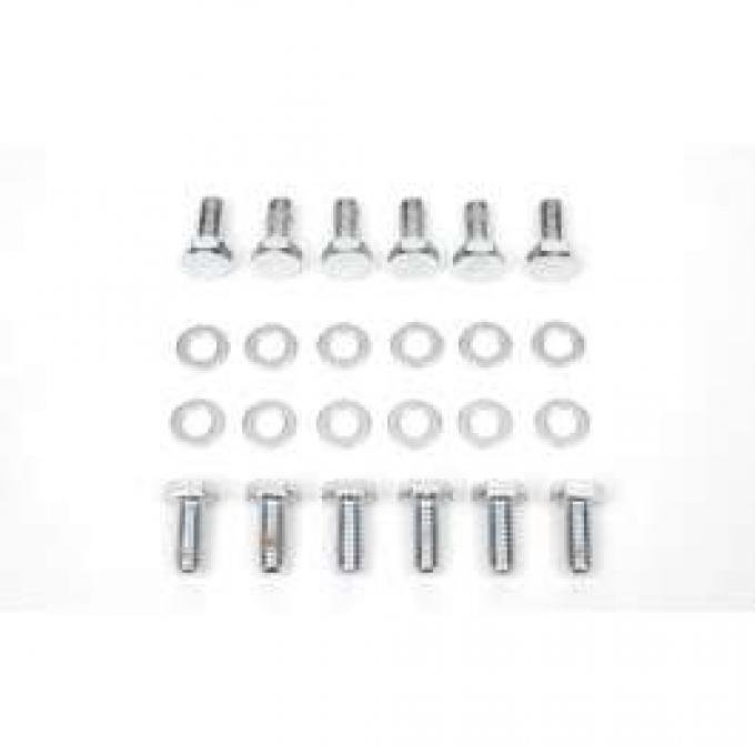 Camaro Differential Cover Bolt Set, 12 Bolt, Chrome, 1967-1969