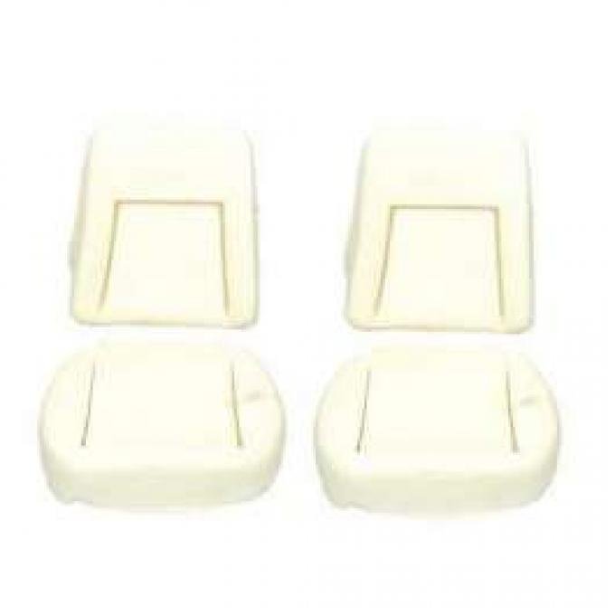 Camaro Bucket Seat Foam Cushions, Without Reinforcing Wire, Deluxe Interior, 1969