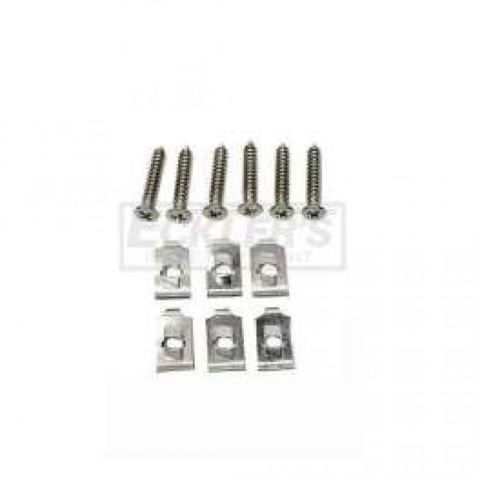 Camaro Headlight Bezel Mounting U Nut And Screw Kit For Cars With