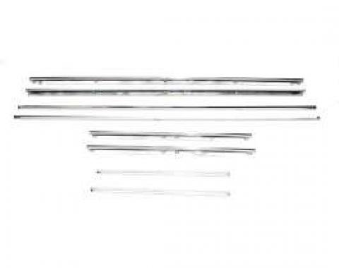 Camaro Door Panel & Rear Side Panel Molding Kit, Standard Interior, Stainless Steel, Coupe, 1967