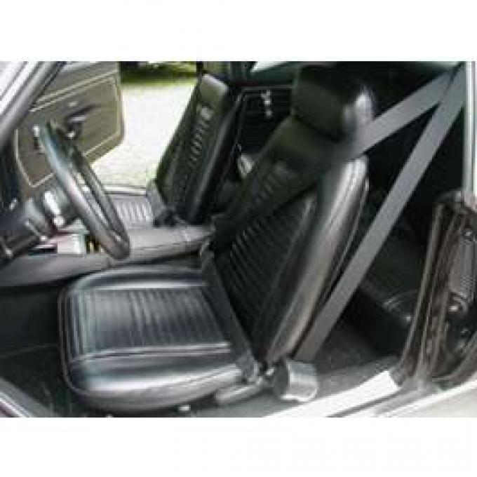 Camaro 3 Point Retractable Front Seat Belt Kit With Plain Buckles Coupe Morris Classics Concepts 1967 1969
