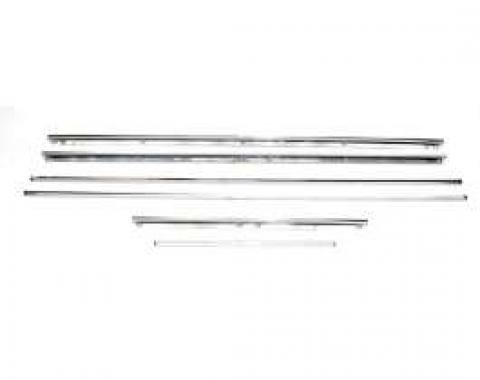 Camaro Door Panel & Rear Side Panel Molding Kit, Standard Interior, Stainless Steel, Convertible, 1967