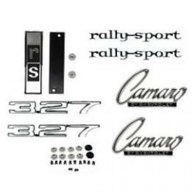 Camaro Emblem Kit, For Rally Sport (RS) With 327ci, 1968
