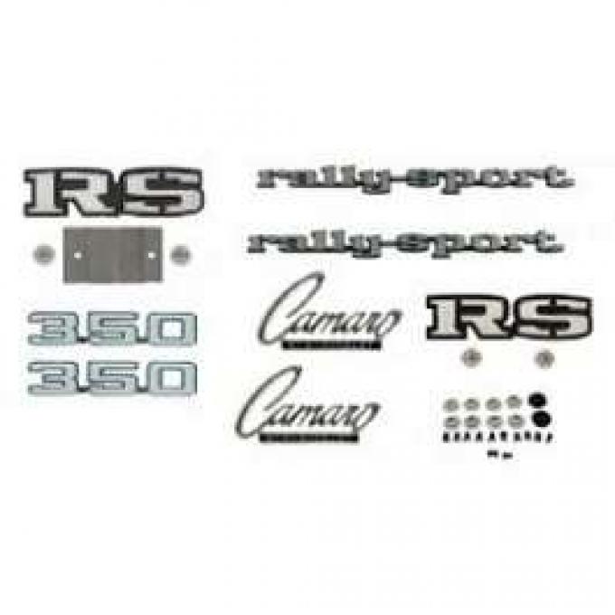 Camaro Emblem Kit, For Rally Sport (RS) With 350ci, 1969