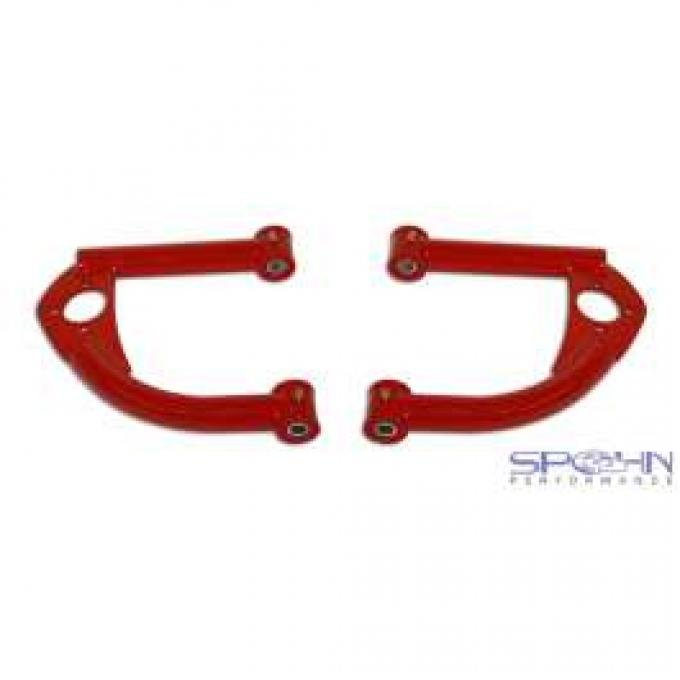 Camaro Upper Control Arms, Front, Tubular, Red, With Bushings, 1993-2002