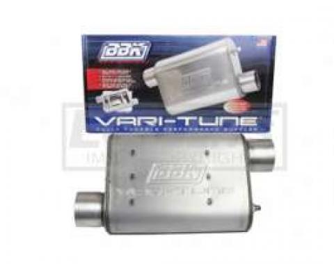 Camaro BBK 2-3/4 Vari-Tune Adjustable Aluminized Steel Performance Muffler, Offset