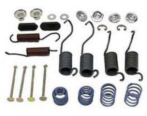 Camaro Drum Brake Shoe Mounting Hardware Kit, Rear, 1967-1969