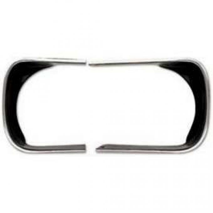 Camaro Headlight Bezels, Left & Right, Rally Sport (RS), 1967-1968