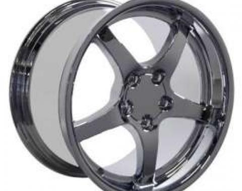 Camaro 18 X 10.5 C5 Style Deep Dish Reproduction Wheel, Chrome, 1993-2002