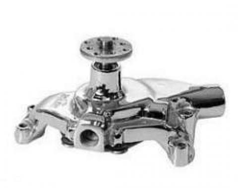 Camaro Water Pump, Short, Small Block, Chrome, SuperCool, 1967-1968