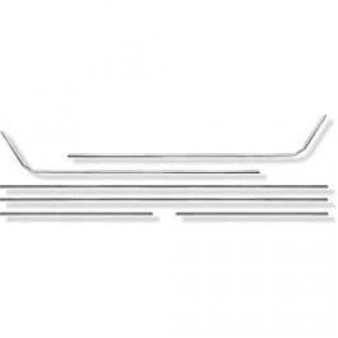 Camaro Deluxe Door Panel Molding Kit Front & Rear, Coupe, 1968-1969