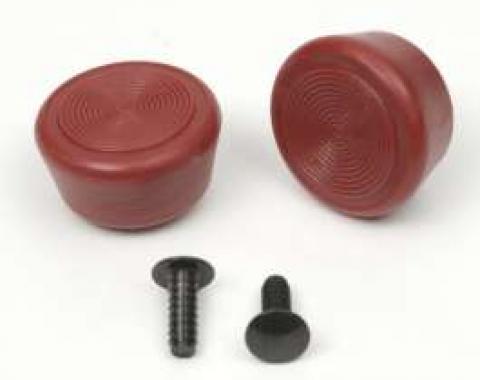 Camaro Window Crank Handle Knobs, Door Or Quarter, Red, 1968