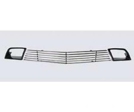 Camaro Billet Grille, Polished Aluminum, V6, Lower Valance, With Ducts 2010-2011