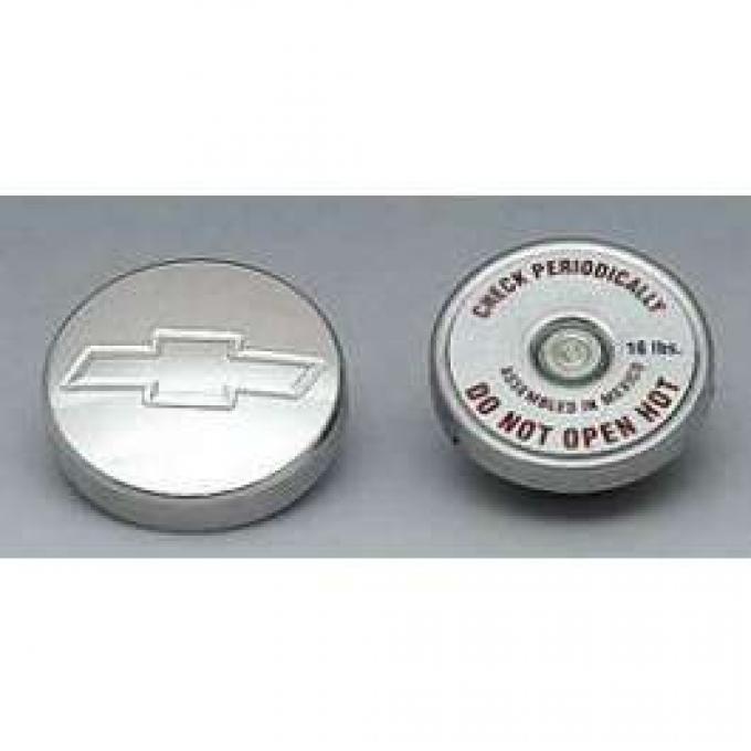 Camaro Radiator Cap, Aluminum, With Bowtie Logo, 1967-1969 Camaro Radiator Cap, Aluminum, With Bowtie Logo, 1967-1969