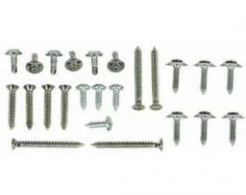Camaro Armrest Screw Kit, Rear, Coupe, 1967-1969