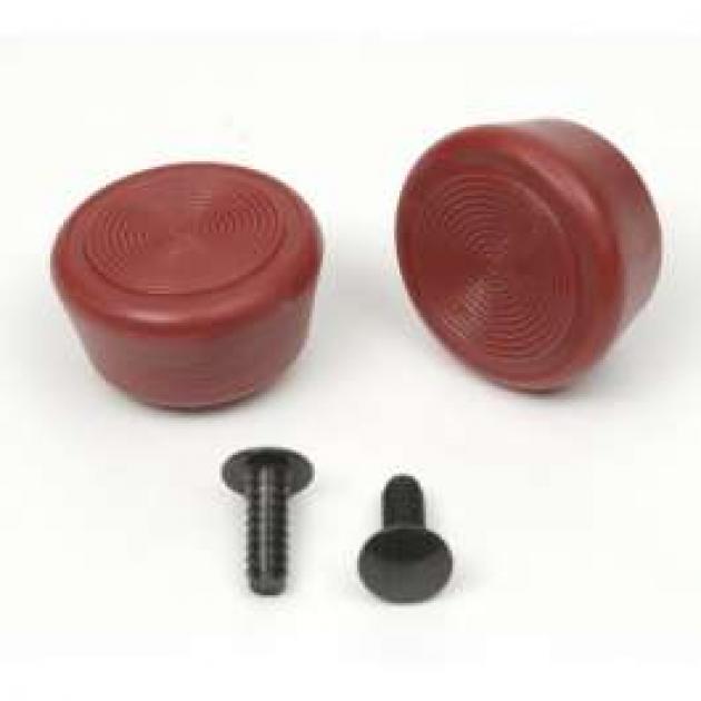 Camaro Window Crank Handle Knobs, Door Or Quarter, Red, 1968 Camaro Depot