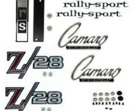 Camaro Emblem Kit, For Z28 With Rally Sport (RS) Package, 1968