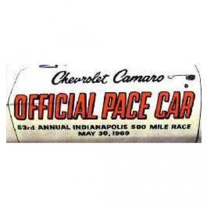 Camaro Pace Car Door Decal Kit, 1969