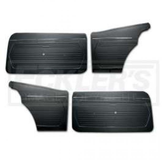 Camaro Door Panels & Rear Side Panels, Standard Interior, Coupe, Red, 1969