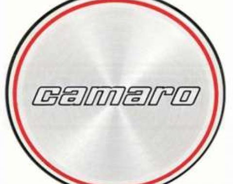 Camaro Hub Cap Insert, Base Model, Black And Red Rings, 1980