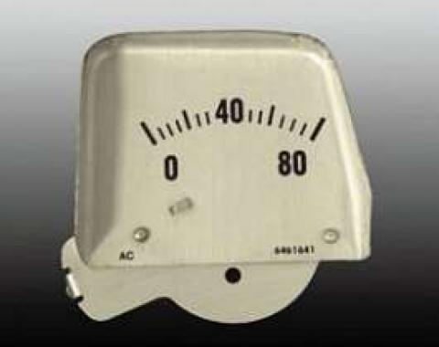 Camaro Console Oil Pressure Gauge Face Plate, 1968-1969