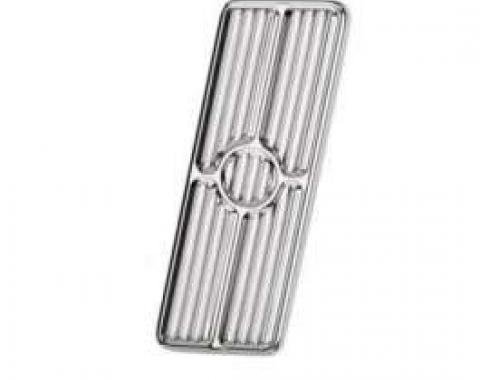 Camaro Gas Pedal Pad, Polished Aluminum, Billet Specialties, 1967-1969