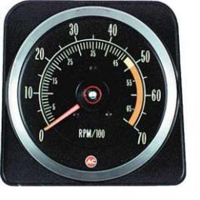 Camaro Tachometer, 5000 RPM Redline, 1969