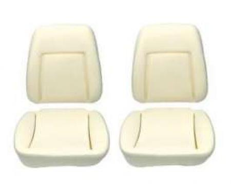 Camaro Bucket Seat Foam Cushions, With Reinforcing Wire, Deluxe Interior, 1969