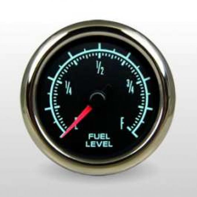 Camaro Fuel Gauge, 2 1/16, Marshall Instruments, Muscle Series, 1967-1969