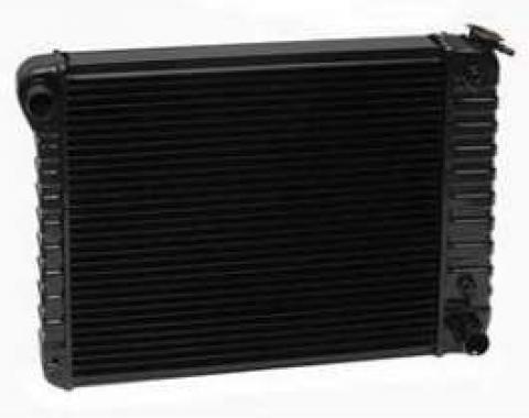 Camaro Radiator, Copper 3 Core, Small Block, For Cars With Automatic Transmission & Without Air Conditioning, U.S. Radiator, 1970-1971