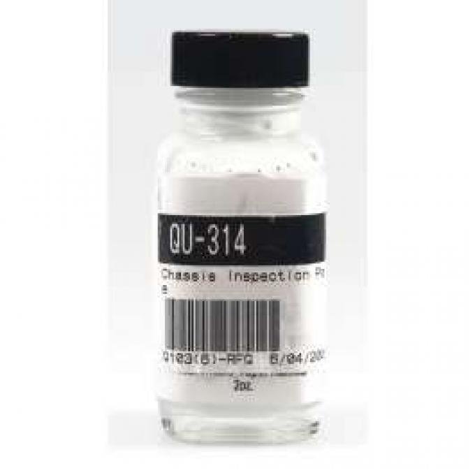 Camaro Chassis Inspection Marking Paint, White, 1967-1969