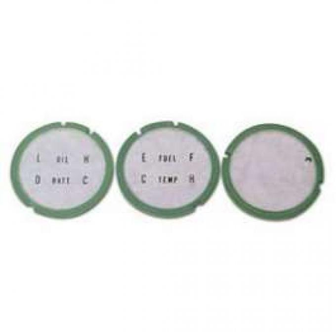 Camaro Console Gauge Lens Set, 1967