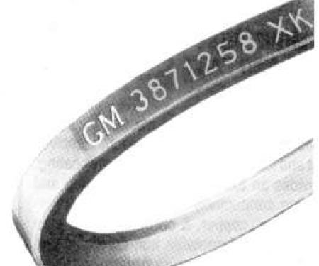 Camaro Alternator Belt, 396ci, For Cars With Manual Transmission, 1968