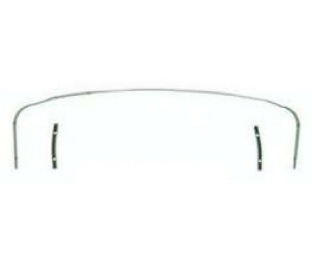 Camaro Convertible Top Rear Tack Strip Set, 1967-1969