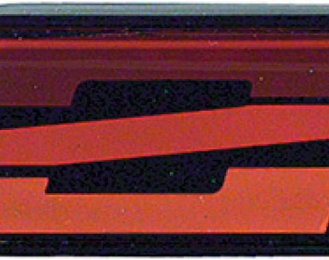 Camaro Rocker Panel Emblem, Red, 1982-1984