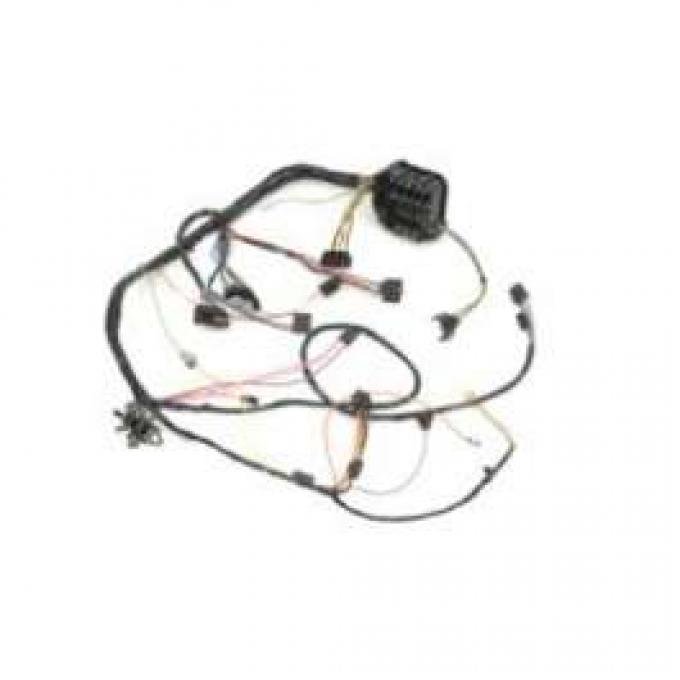 Camaro Under Dash Main Wiring Harness, For Cars With Manual Transmission Console Shift & Warning Lights, 1968