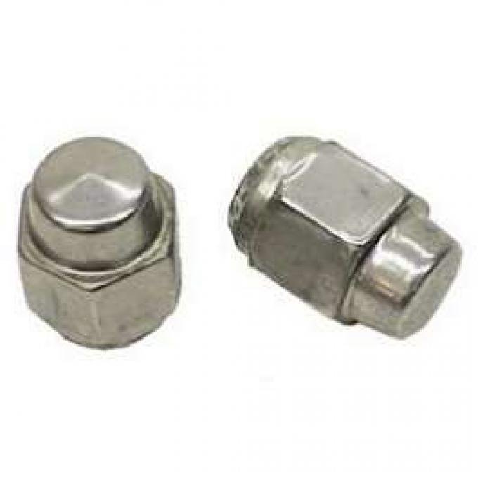 Camaro Super Sport (SS) Acorn-Style Lug Nut, Capped Stainless Steel, 7/16-20 Thread, 1969