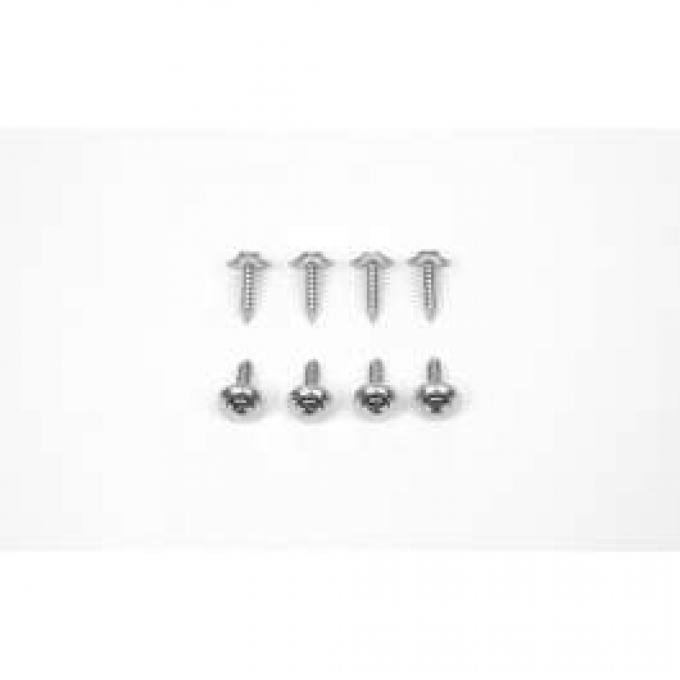 Camaro Armrest & Side Well Cover Screw Kit, Rear, Convertible, 1967-1969